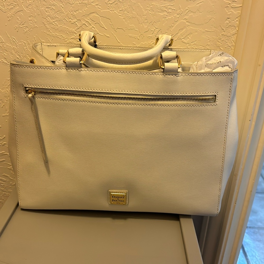 Dooney and Bourke Saffiano Zip Satchel